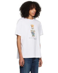 T-shirt girocollo stampata bianca di Polo Ralph Lauren
