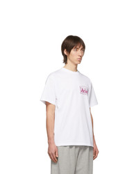 T-shirt girocollo stampata bianca di Aries