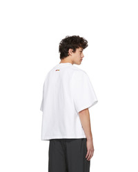 T-shirt girocollo stampata bianca di Reebok By Pyer Moss
