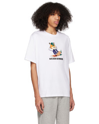 T-shirt girocollo stampata bianca di MAISON KITSUNÉ