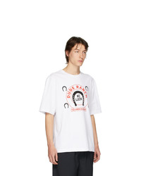 T-shirt girocollo stampata bianca di Linder