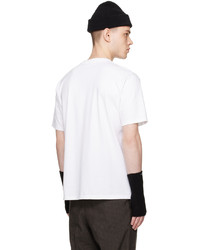T-shirt girocollo stampata bianca di Undercover