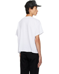 T-shirt girocollo stampata bianca di Praying