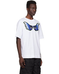 T-shirt girocollo stampata bianca di Dries Van Noten