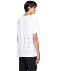 T-shirt girocollo stampata bianca di Ksubi