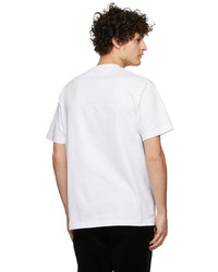 T-shirt girocollo stampata bianca di Wacko Maria