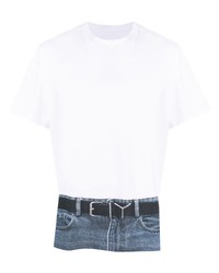 T-shirt girocollo stampata bianca di Y/Project