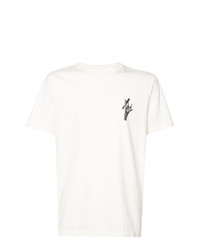 T-shirt girocollo stampata bianca di Yang Li
