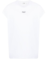 T-shirt girocollo stampata bianca di YOUNG POETS