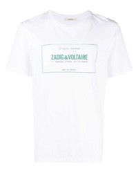 T-shirt girocollo stampata bianca di Zadig & Voltaire