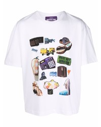 T-shirt girocollo stampata bianca di Études