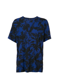 T-shirt girocollo stampata blu scuro di Attachment