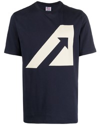 T-shirt girocollo stampata blu scuro di AUTRY