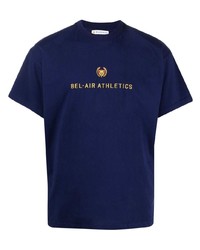 T-shirt girocollo stampata blu scuro di BEL-AIR ATHLETICS