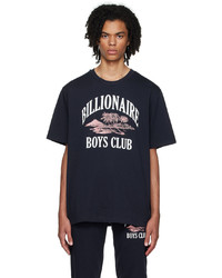 T-shirt girocollo stampata blu scuro di Billionaire Boys Club