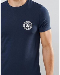 T-shirt girocollo stampata blu scuro di Asos