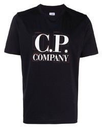 T-shirt girocollo stampata blu scuro di C.P. Company