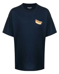 T-shirt girocollo stampata blu scuro di Carhartt WIP