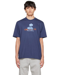 T-shirt girocollo stampata blu scuro di CARHARTT WORK IN PROGRESS