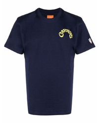 T-shirt girocollo stampata blu scuro di Carrots