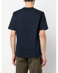 T-shirt girocollo stampata blu scuro di Comme des Garcons Homme