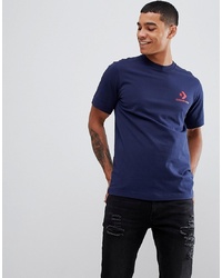 T-shirt girocollo stampata blu scuro di Converse