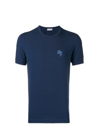 T-shirt girocollo stampata blu scuro di Dolce & Gabbana Underwear