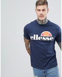 T-shirt girocollo stampata blu scuro di Ellesse
