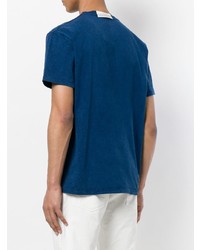 T-shirt girocollo stampata blu scuro di Closed