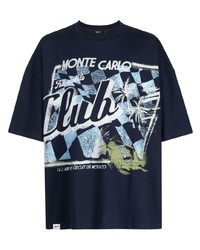 T-shirt girocollo stampata blu scuro di FIVE CM
