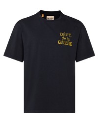 T-shirt girocollo stampata blu scuro di GALLERY DEPT.
