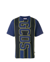 T-shirt girocollo stampata blu scuro di Gcds