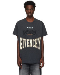 T-shirt girocollo stampata blu scuro di Givenchy