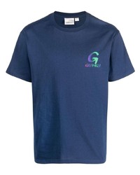 T-shirt girocollo stampata blu scuro di Gramicci