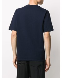 T-shirt girocollo stampata blu scuro di Undercover