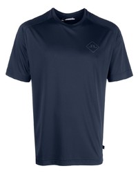 T-shirt girocollo stampata blu scuro di J. Lindeberg