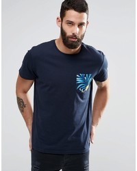 T-shirt girocollo stampata blu scuro di Jack and Jones