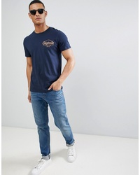 T-shirt girocollo stampata blu scuro di Jack & Jones