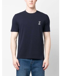 T-shirt girocollo stampata blu scuro di Jacob Cohen