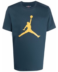 T-shirt girocollo stampata blu scuro di Jordan