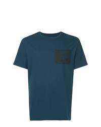 T-shirt girocollo stampata blu scuro di Kent & Curwen