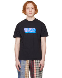 T-shirt girocollo stampata blu scuro di KidSuper