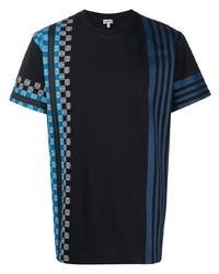 T-shirt girocollo stampata blu scuro di Loewe