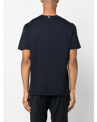 T-shirt girocollo stampata blu scuro di Herno
