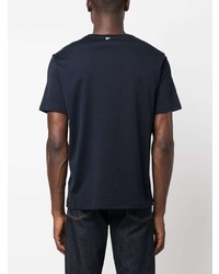 T-shirt girocollo stampata blu scuro di Herno