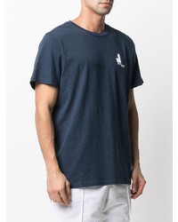 T-shirt girocollo stampata blu scuro di Isabel Marant