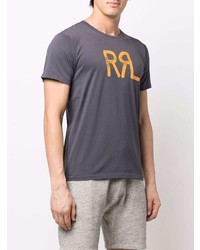 T-shirt girocollo stampata blu scuro di Ralph Lauren RRL