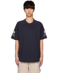 T-shirt girocollo stampata blu scuro di Mastermind Japan