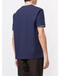 T-shirt girocollo stampata blu scuro di CK Calvin Klein
