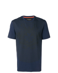 T-shirt girocollo stampata blu scuro di Mr & Mrs Italy
